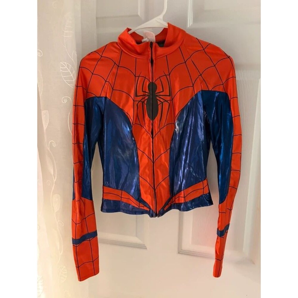 Women marvel costumes Spider-Man pit to pit 16” fitted most likely size S